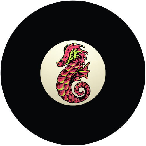 Fiery Seahorse 8 Ball