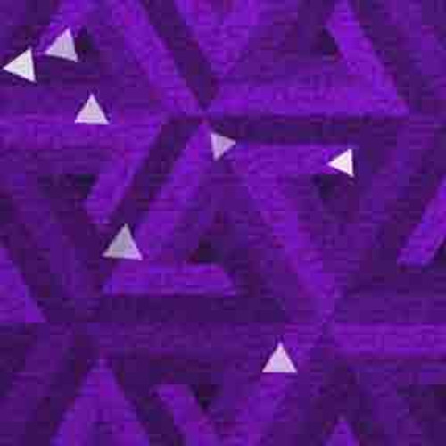 Purple Triangles 7' ArtScape Pool Table Felt