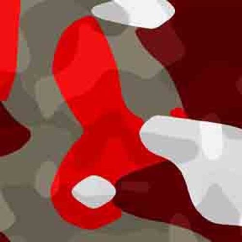 Red Camouflage 9' ArtScape Pool Table Felt