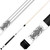 Forged Etched Series ET08 Custom Engraved White Pool Cue – Black