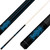 Forged Etched Series ET08 Custom Engraved Black Pool Cue – Electric Blue