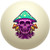 Mushroom Purple Skull Cue Ball