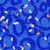 Blue Confetti 7' ArtScape Pool Table Felt