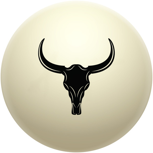 Cow Skull Cue Ball