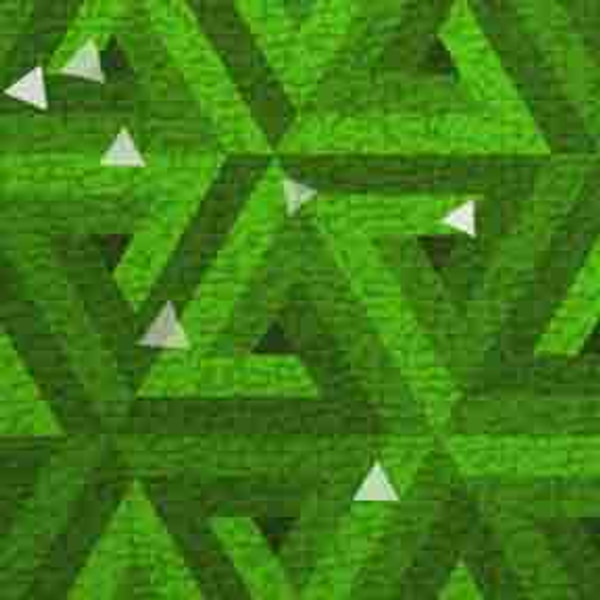 Green Triangles 7' ArtScape Pool Table Felt