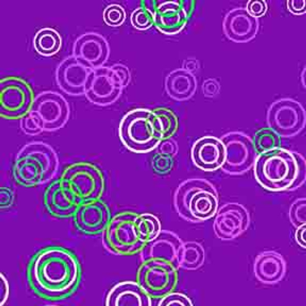 Purple Rings 7' ArtScape Pool Table Felt