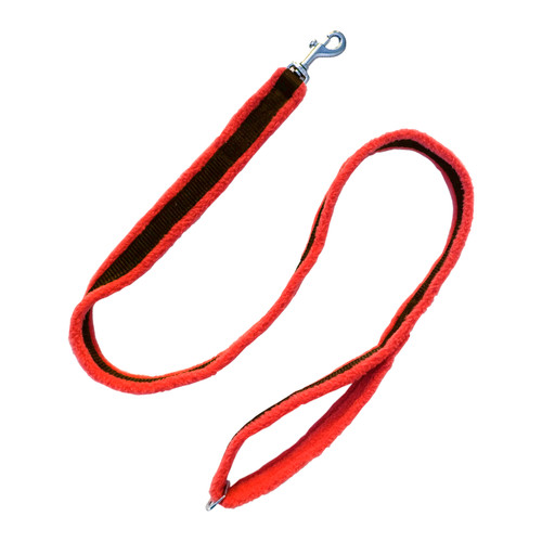 Perfect Fit Fleece Lined Leash Red