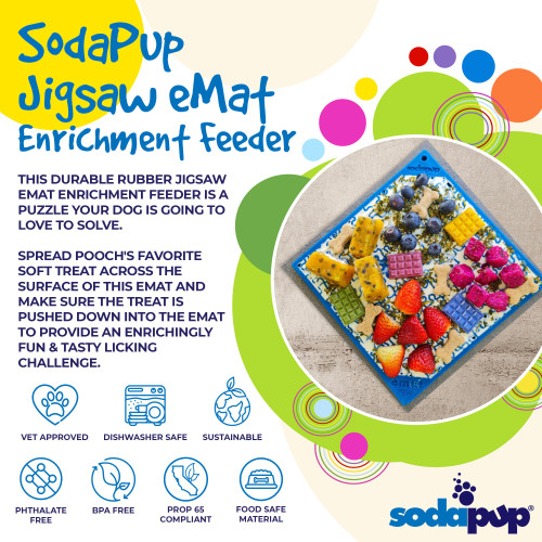 Sodapup lick mat enrichment toy