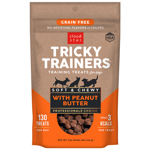 Cloud Star Tricky Trainers Soft & Chewy with Peanut Butter Dog Training Treats