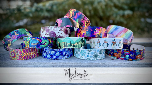 PREORDER - MyLeash BioThane Printed Collars 1.5"