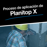 Proceso de aplicación de Planitop X
