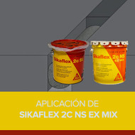 Aplicación de Sikaflex 2C NS EX MIX