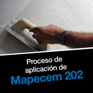 Proceso de aplicación de Mapecem 202