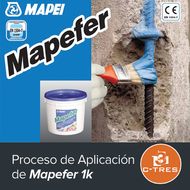 Proceso de aplicación de Mapefer 1k