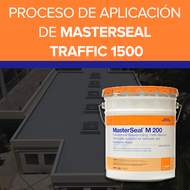 Proceso de aplicación de MASTERSEAL Traffic 1500