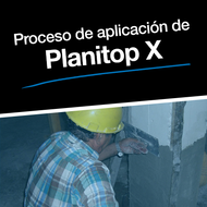 Proceso de aplicación de Planitop X