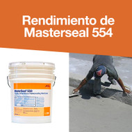 Rendimiento de Masterseal 554