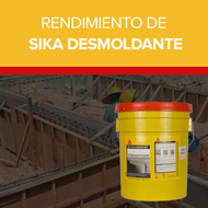 Rendimiento de Sika Desmoldante