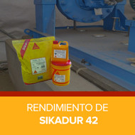 Rendimiento de Sikadur 42 
