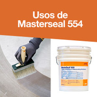 Usos de Masterseal 554 (antes Thorolastic 550)