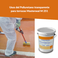 Usos del Poliuretano transparente para terrazas Masterseal M 251