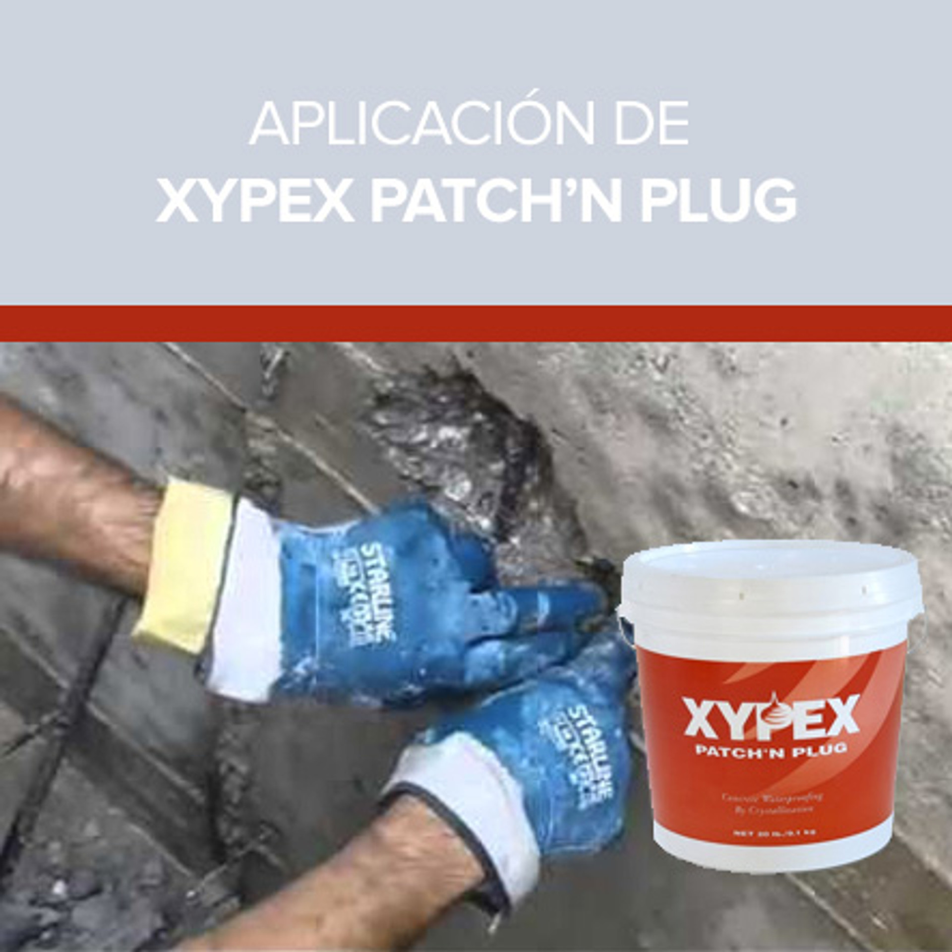Aplicación de Xypex Patch’n Plug CTRES