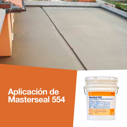 Aplicación de Masterseal 554 - CTRES