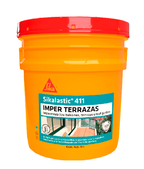 Sikalastic®-411 Imper terrazas Cubeta de 19 Litros