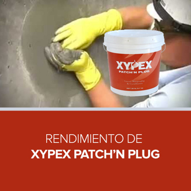 Rendimiento de Xypex Patch'n Plug CTRES