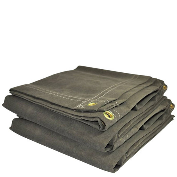 8'x10' OD Heavy Canvas Tarp, 16 oz