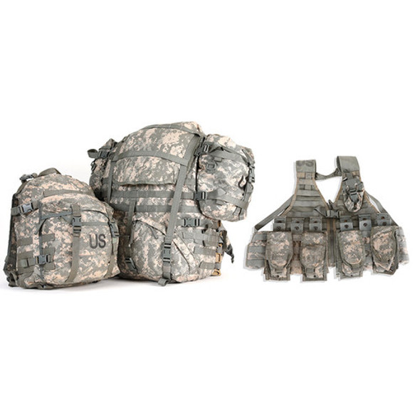 ACU Military Issue Backpack Bundle, Used ACU Military Issue Backpack Bundle, Used