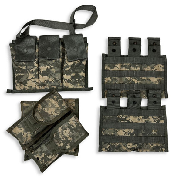 U.S. Issue ACU MOLLE Mag Pouch Kit, Used U.S. Issue ACU MOLLE Mag Pouch Kit, Used