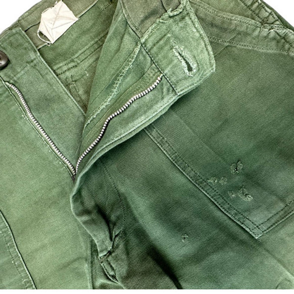 Vintage Military Cotton Sateen 4 Pocket Fatigue Pant
