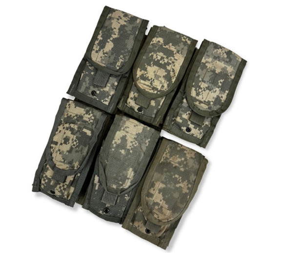 25 Pack, U.S. ACU M4 Double Mag Pouch, Used 25 Pack, U.S. ACU M4 Double Mag Pouch, Used
