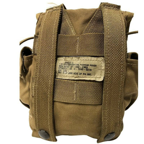 25 Pack U.S. Issue MOLLE Coyote GP Pouch, Used