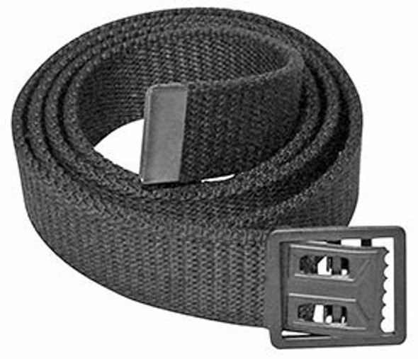 Open Face Web Belt Buckle W/Tip, Black