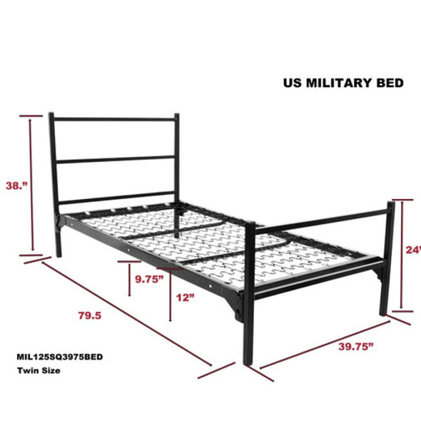 Military Metal Bunk Bed Set, SQ Military Metal Bunk Bed Set, SQ