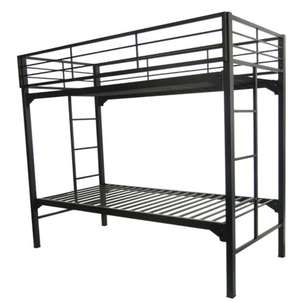 University Solid Metal Bunk Beds with Ladder and Rails University Solid Metal Bunk Beds with Ladder and Rails