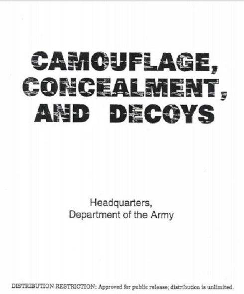 Camouflage, Concealment, and Decoys Military Manual Free Download