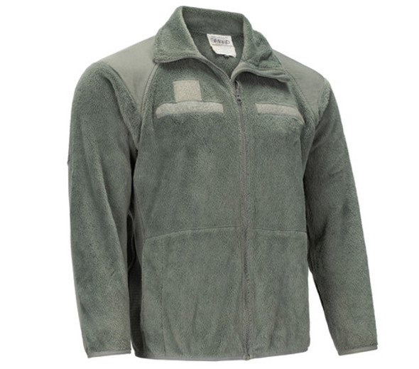Army Issue Foliage PolarTec Fleece Jacket, Used Army Issue Foliage PolarTec Fleece Jacket, Used