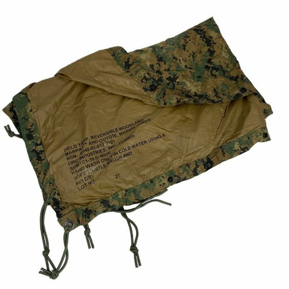 USMC Issue MARPAT Wet Weather Tarp, Used USMC Issue MARPAT Wet Weather Tarp, Used