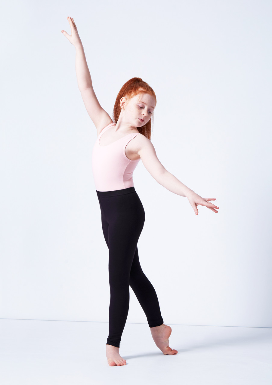 Leggings Danza Bambina Lana Move Dance - Nero