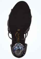 Zapato de baile Rhian Port Dance 7.6cm Negro Parte inferior 2 [Negro]