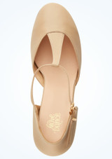 Scarpe Carattere con fascia a T Erika di Move Dance tacco da 6,2 cm - Bronze Nude Parte inferior [Marrón Claro]