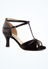Zapatos de Baile Hope Werner Kern - 5cm Negro Lado 2 [Negro]