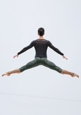 Top de manga larga para hombre Misu Ballet Rosa Verde Delante 2 [Verde]