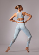 Crop Top Janelle Move Dance Azzurro Front 3 [Blu]
