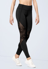 Legging à imprimé animal Bloch Ezra Noir Avant 2 [Noir]