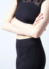 Leggings Dixie Move Dance Negro Detalle delantero [Negro]