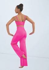 Weissman Lustre Wide Leg Pants Rosso Ciliegia 6 [Rosa]